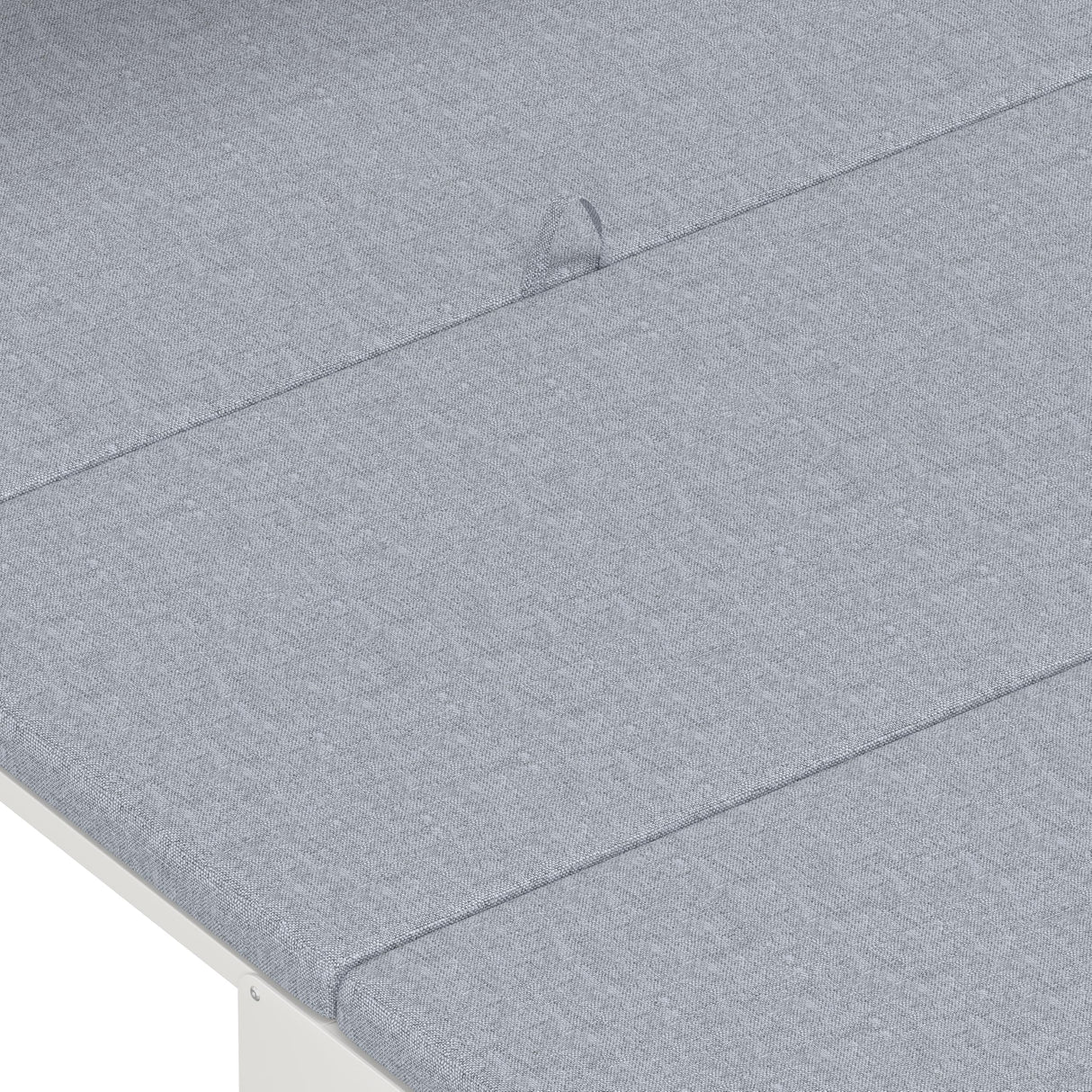 RUNNA Twin Size Murphy Cabinet Bed with Adjustable Position Desk, Murphy Chest Dresser Bed with Foldable Cushion for Guest Room,Small Space (White_03) RUNNA