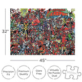 Aquarius Marvel Puzzle Deadpool (3000 Piece Jigsaw Puzzle) - Officially Licensed Marvel Merchandise & Collectibles - Glare Free - Precision Fit - 32 x 45 Inches AQUARIUS