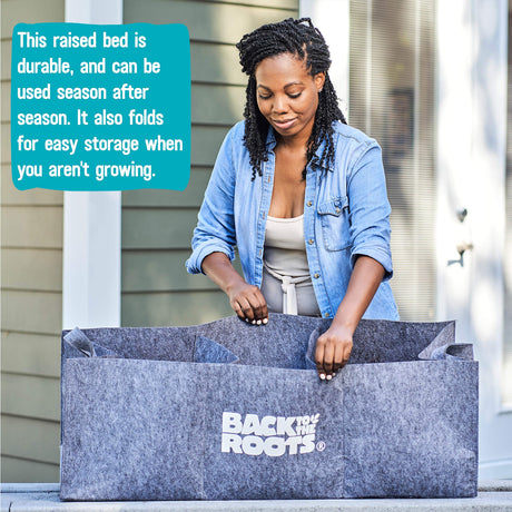 Back to the Roots Breathable Grow Bed, Provides More Oxygen to Roots, Assembles in Seconds 3 cu. ft Back to the Roots