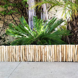 Backyard X-Scapes Natural Eucalyptus Wood Solid Log for Garden Border Edging Landscaping Borders Lawn 72 in L x 12 in H x 1.25 in D Backyard X-Scapes
