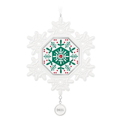 Hallmark Keepsake Christmas Ornament 2025, Snowflake 2025, Porcelain, Snowflake Gifts