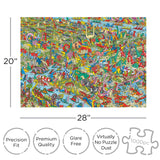 AQUARIUS Where's Waldo Dinosaurs (1000 Piece Jigsaw Puzzle) - Officially Licensed Where's Waldo Merchandise & Collectibles - Glare Free - Precision Fit - 20 x 28 Inches AQUARIUS