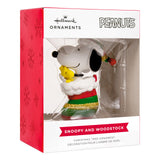 Hallmark Peanuts Snoopy and Woodstock in Stocking Christmas Ornament, Gifts for Peanuts Fans Hallmark