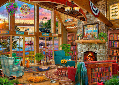 Ceaco - David Maclean - Sunset Lodge - 1000 Piece Jigsaw Puzzle