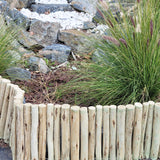 Backyard X-Scapes Natural Eucalyptus Wood Solid Log for Garden Border Edging Landscaping Borders Lawn 72 in L x 12 in H x 1.25 in D Backyard X-Scapes