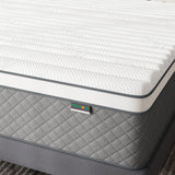PurrJoys 14 Inch Full Mattress, Cooling-Gel Memory Foam and Pocket Spring Hybrid Mattress, Full Bed Mattress in a Box, CertiPUR-US Certified, Medium Firm, Full Size Mattress PurrJoys