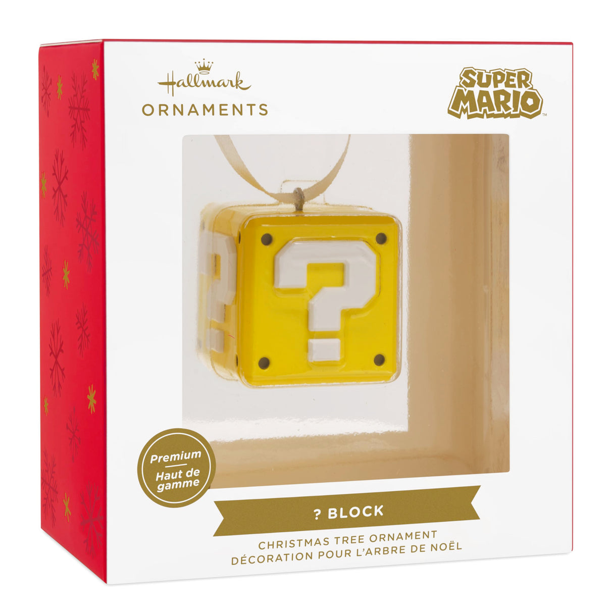 Hallmark Nintendo Super Mario Question Block Christmas Ornament, Metal Hallmark