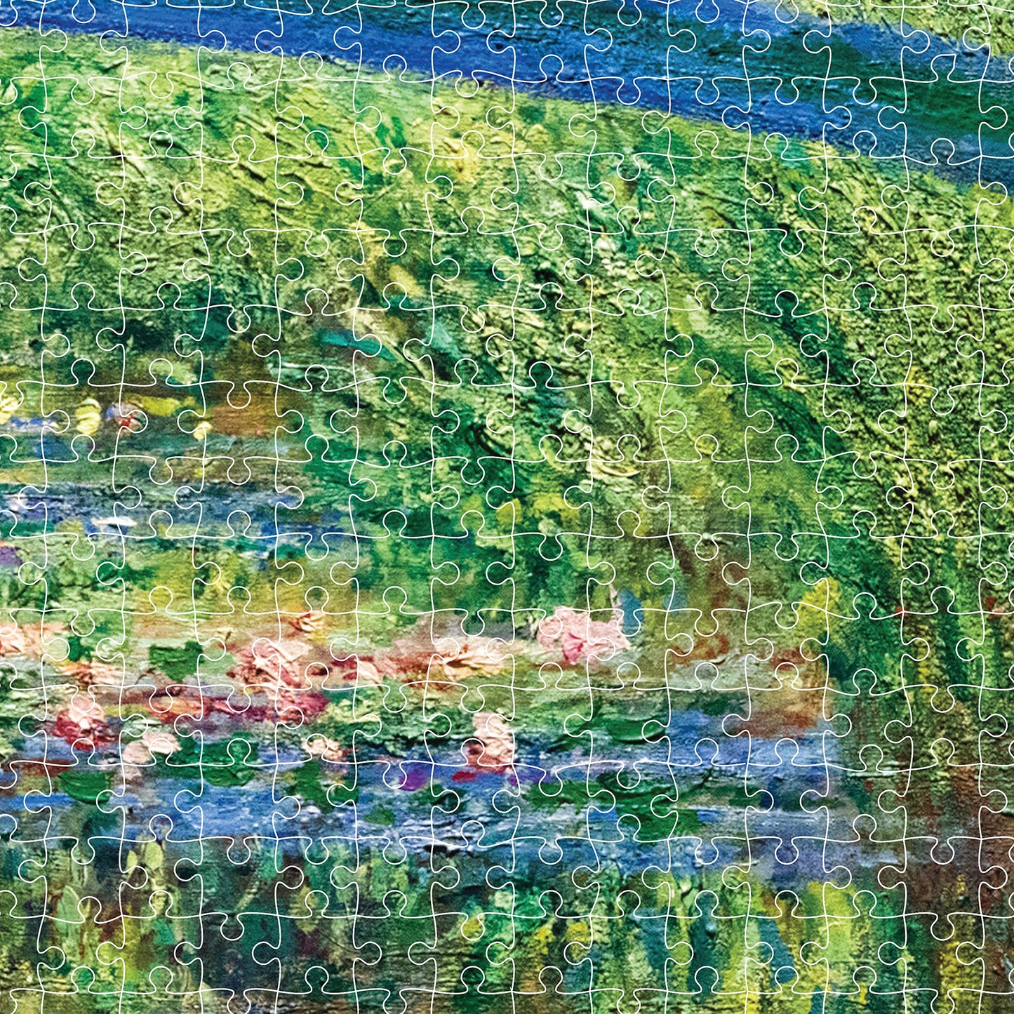 Hinkler Mindbogglers Platinum 1500-Piece Jigsaw Puzzle: Bridge Over a Pond of Water Lilies by Monet - Jigsaws for Adults -Deluxe Jigsaw Puzzles - 33x26in - Intricate Puzzles -Advanced Jigsaws-Hobbies