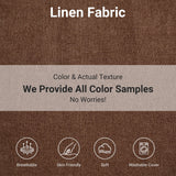 N NOORDENIYA 122″ Oversized Modular Sectional Sofa with Movable Ottoman, 6-Seat Deep Seat Sofa with Individual Sofa Covers, U Shaped Couch for Living Room, Bedroom, Apartment, Fabric, Brown N NOORDENIYA