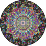 Mandala Flower Puzzles for Adults 1000 Pieces, Difficult Impossible Hard Puzzle, Round Colorful Trippy Challenge Jigsaw Puzzle PPuzzling