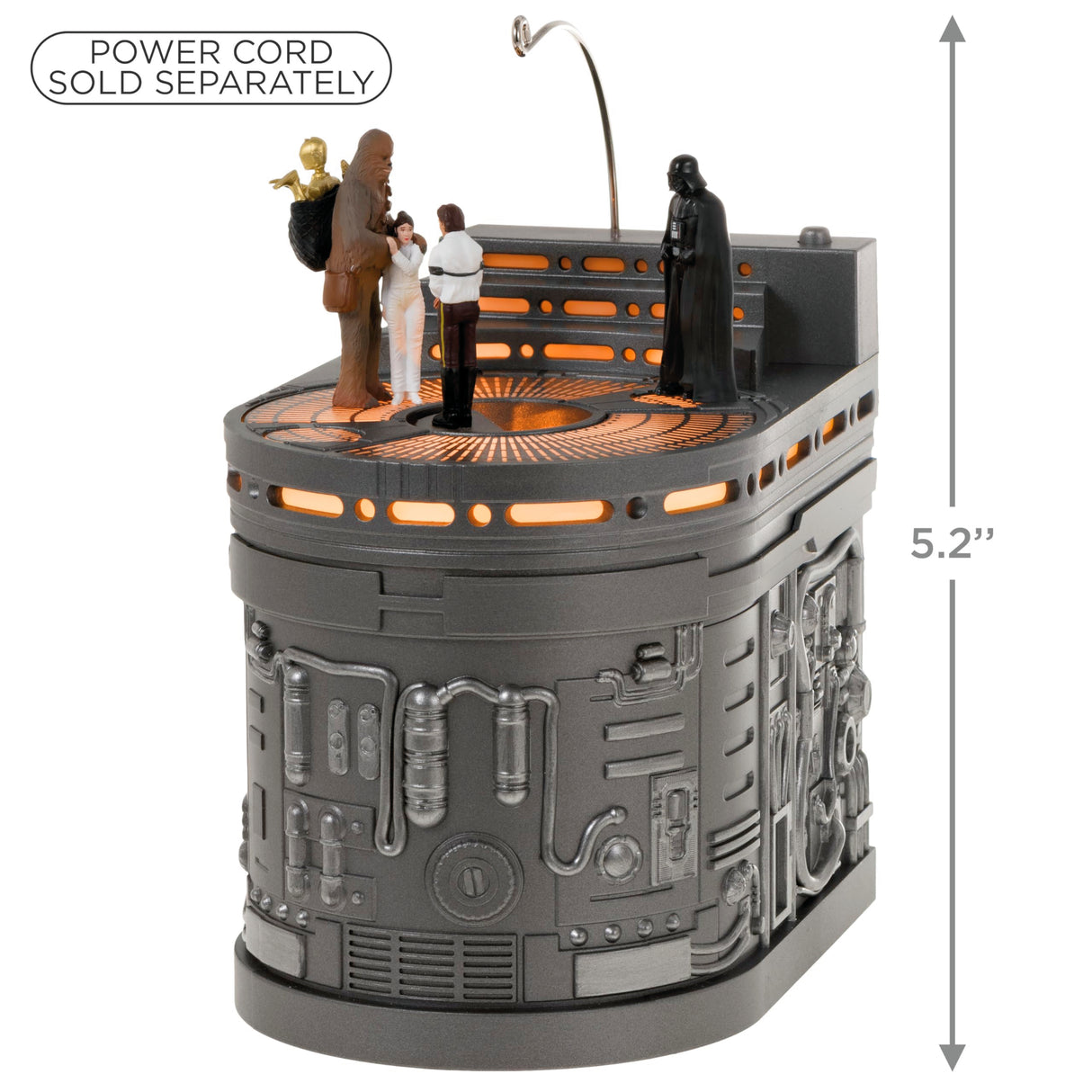 Hallmark Keepsake Christmas Ornament, Star Wars: The Empire Strikes Back Into The Carbon-Freezing Chamber with Light, Sound and Motion, Gifts for Star Wars Fans Hallmark Keepsake