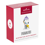 Hallmark Keepsake 1" Mini Christmas Ornament 2025, Peanuts Winter Fun with Snoopy, Gifts for Peanuts Fans Hallmark Keepsake