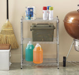 Whitmor 3-Wire Shelving Unit, Metal Storage Shelves, Easy Assembly Home Organizer for Pantry, Kitchen, Garage, Plant Whitmor