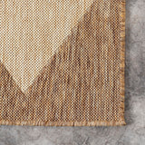 nuLOOM 8' x 10' Outdoor Performance Area Rug, Stain Resistant, Weather Resistant, High Traffic, Patio, Balcony, Outside, Sabina Brown nuLOOM