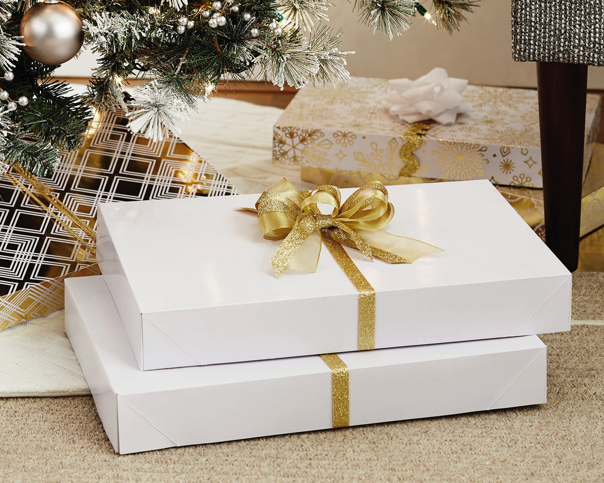 Hallmark XLarge Gift Boxes with Lids (12 Robe Boxes, White) for Birthdays, Graduations, Christmas, Weddings, Bridal Showers Hallmark