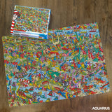 AQUARIUS Where's Waldo Dinosaurs (1000 Piece Jigsaw Puzzle) - Officially Licensed Where's Waldo Merchandise & Collectibles - Glare Free - Precision Fit - 20 x 28 Inches AQUARIUS
