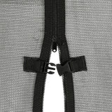 Machrus Upper Bounce Trampoline Net Replacement 8FT 10FT 11FT 12FT 13FT 14FT 15FT 17FT- Safety Net for Top-Ring Flex Enclosure System Curved Poles Round Trampoline Upper Bounce