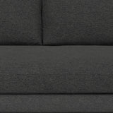 SIMPLIHOME Morrison 89-inch Wide Sofa in Charcoal Grey Woven-Blend Fabric, Handcrafted Mid-Century Modern Couch for Living Room or Family Room, Single Bench Cushion, Bolster Pillows SIMPLIHOME