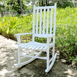 Merry Garden - White Porch Rocker/Rocking Chair Acacia Wood Merry Pet