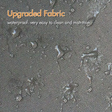 Retractable Pergola Canopy Waterproof, Pergola Replacement Canopy for 10x10 FT Pergola, Durable and Sun-Protection Pergola Shade Cover for Shade and Rain (Gray) ANTSKU