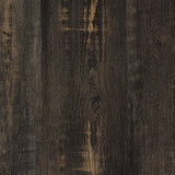 Sauder Steel River Metal & Wood Credenza with Doors, for TVs up to 60", Carbon Oak Sauder