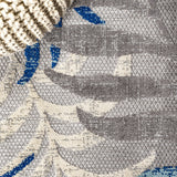 JONATHAN Y Tropics Palm Leaves Indoor Outdoor Area Rug 3X5 Gray/Blue, Boho for Backyard, Patio, Porch, Easy-Cleaning, High Traffic, Pet-Friendly, Non-Shedding (AMC100A-3) JONATHAN Y