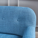 Christopher Knight Home Mariah Mid-Century Modern Loveseat, Muted Blue Christopher Knight Home