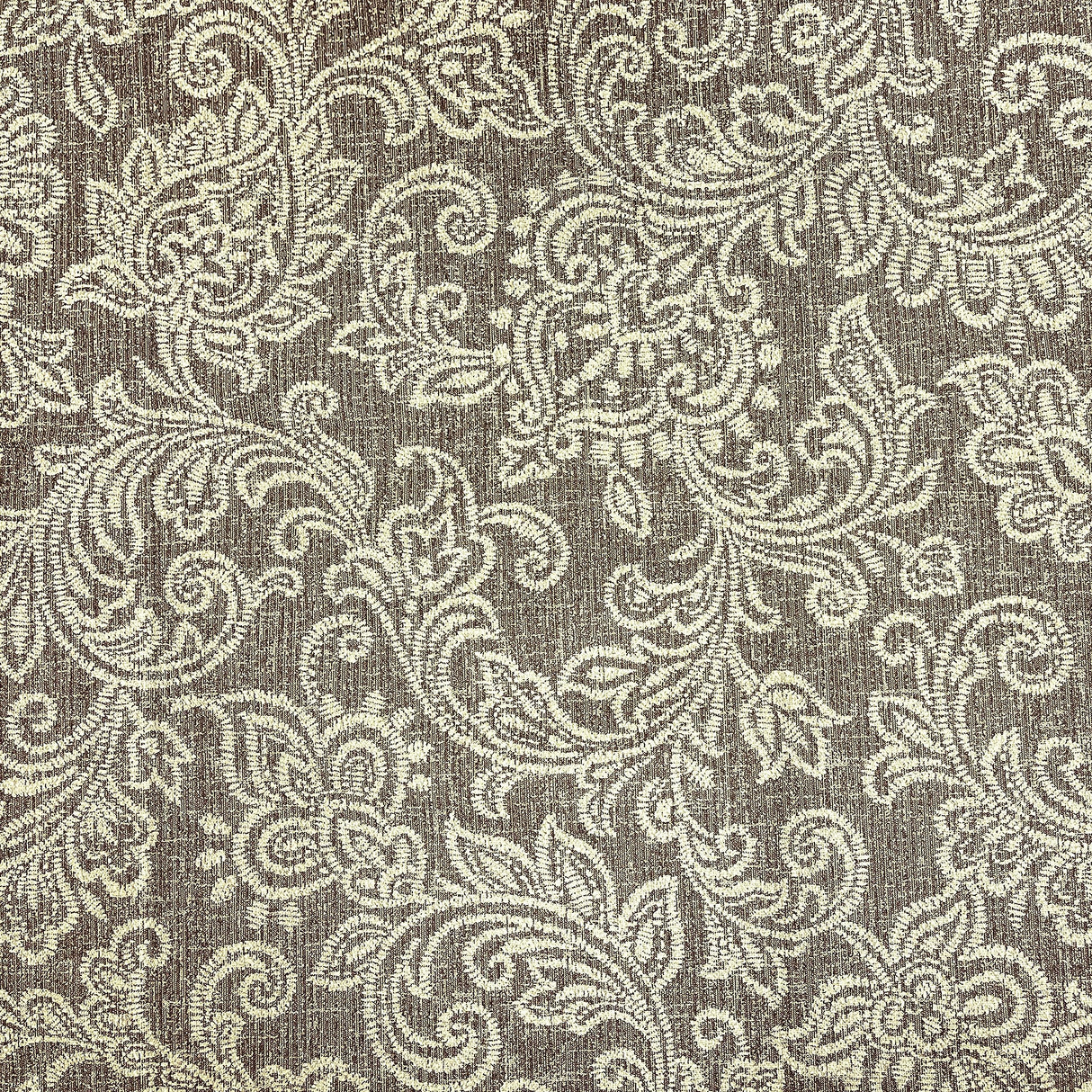 HomePop Home Decor |K7646-A880| Upholstered Modern Rectangular Storage Ottoman | Hinged Lid Ottoman with Storage for Living Room & Bedroom, Brown Jacobean Print HomePop