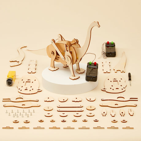 Dinosaur Robot Brachiosaurus DIY Kit, Educational STEM Toy Kitsville