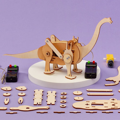 Dinosaur Robot Brachiosaurus DIY Kit, Educational STEM Toy Kitsville