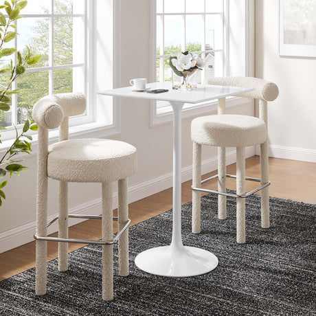 Lippa 28" Square Wood Bar Table by Modway HouseOfZazla