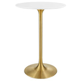 Lippa 28" Round Wood Bar Table by Modway