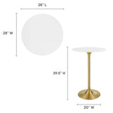 Lippa 28" Round Wood Bar Table by Modway