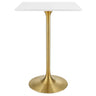Lippa 28" Square Wood Bar Table by Modway HouseOfZazla