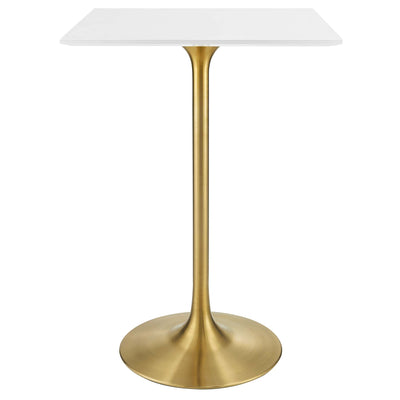 Lippa 28" Square Wood Bar Table by Modway