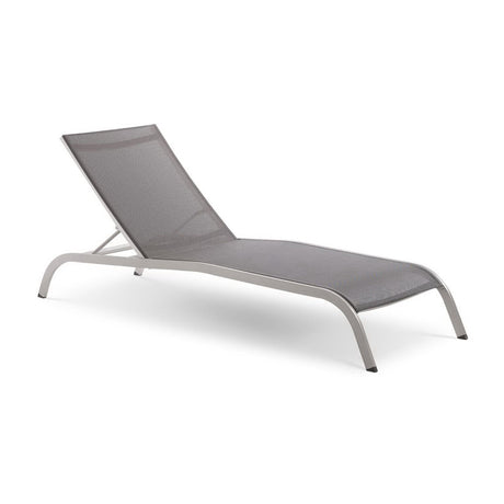 Savannah Mesh Chaise Outdoor Patio Aluminum Lounge Chair by Modway HouseOfZazla