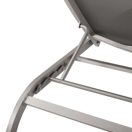 Savannah Mesh Chaise Outdoor Patio Aluminum Lounge Chair by Modway HouseOfZazla