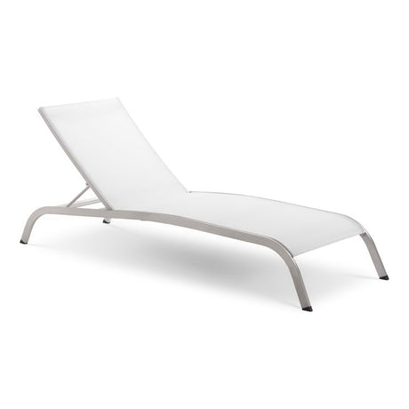 Savannah Mesh Chaise Outdoor Patio Aluminum Lounge Chair by Modway HouseOfZazla