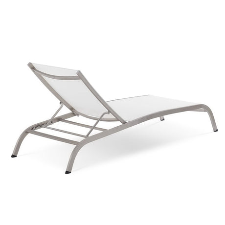 Savannah Mesh Chaise Outdoor Patio Aluminum Lounge Chair by Modway HouseOfZazla