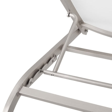 Savannah Mesh Chaise Outdoor Patio Aluminum Lounge Chair by Modway HouseOfZazla