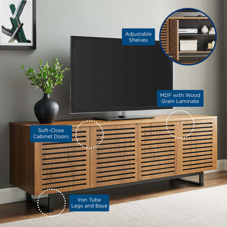 Parker 73" Walnut TV Stand by Modway HouseOfZazla