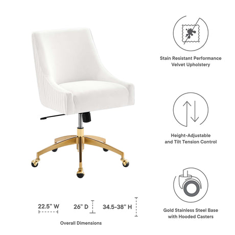 Discern Performance Velvet Office Chair by Modway HouseOfZazla