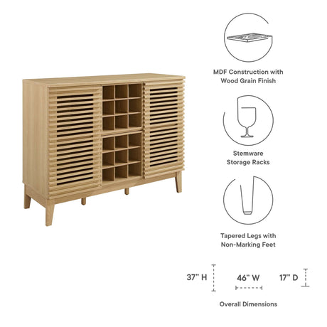 Render Bar Cabinet by Modway HouseOfZazla