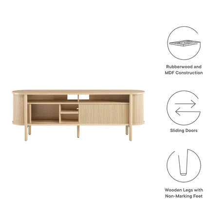 Cadence 71" Curved TV Stand by Modway HouseOfZazla