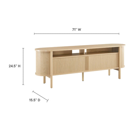 Cadence 71" Curved TV Stand by Modway HouseOfZazla