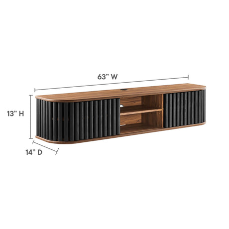 Fortitude 63" Wall-Mounted TV Stand by Modway HouseOfZazla