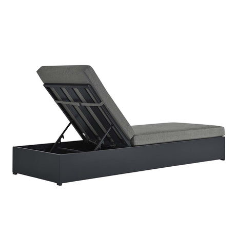 Tahoe Outdoor Patio Powder-Coated Aluminum Chaise Lounge Chair by Modway HouseOfZazla