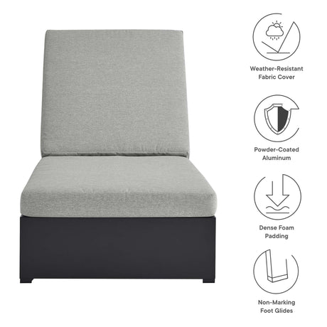 Tahoe Outdoor Patio Powder-Coated Aluminum Chaise Lounge Chair by Modway HouseOfZazla