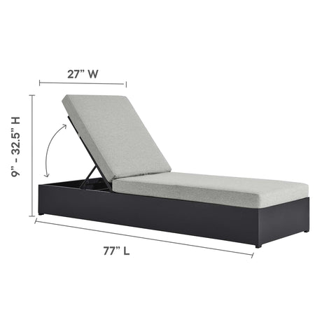 Tahoe Outdoor Patio Powder-Coated Aluminum Chaise Lounge Chair by Modway HouseOfZazla