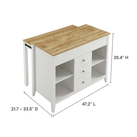 Farmstead Kitchen Island by Modway HouseOfZazla